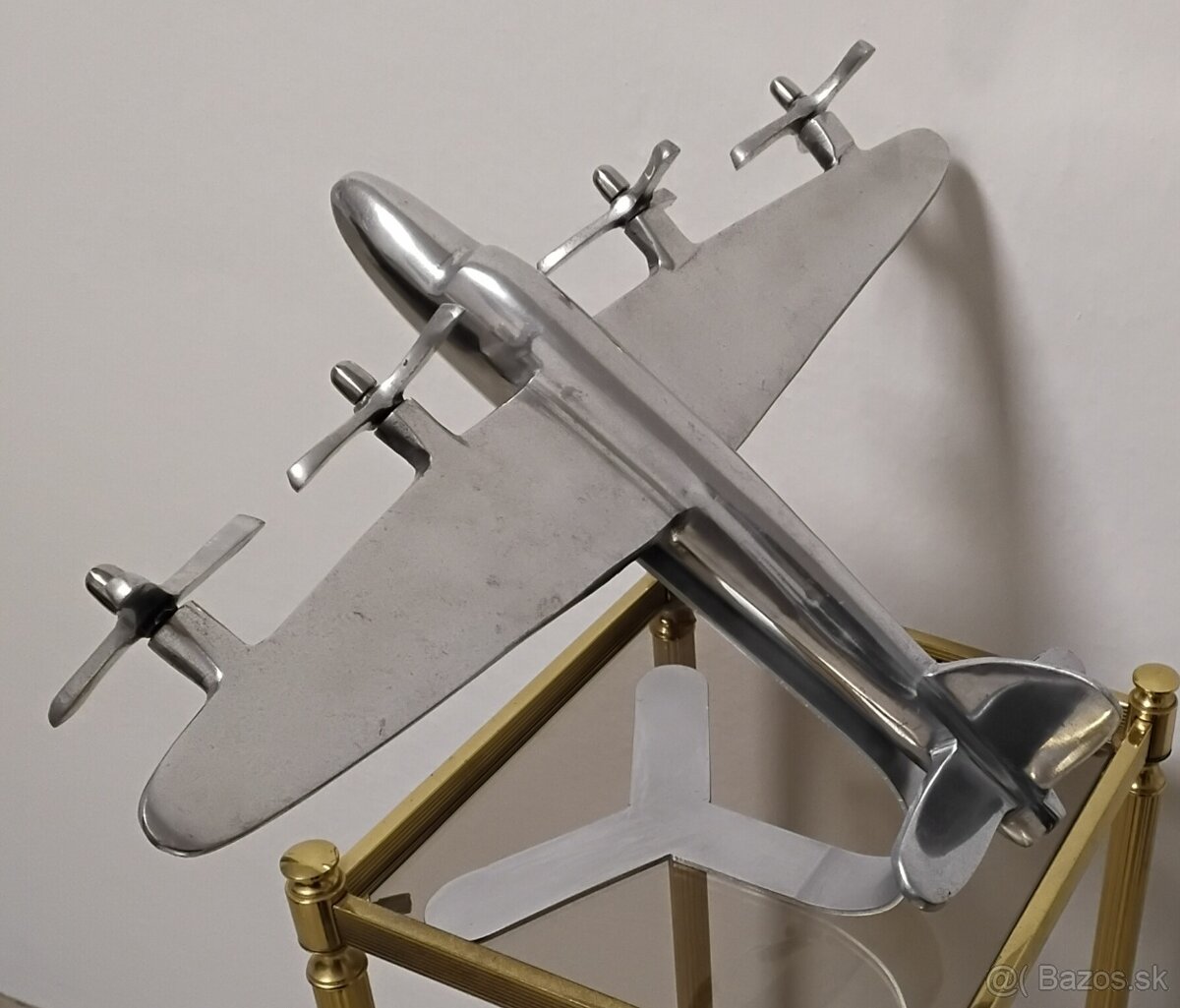 Hliníkový starši model lietadla - 2