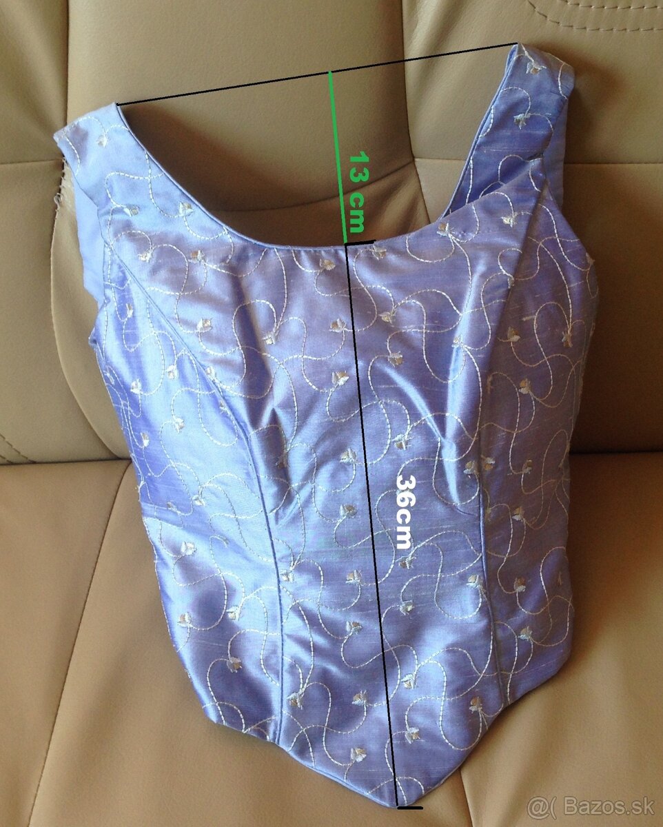 Hodvábny korzet, veľ. 38 (36) - 2