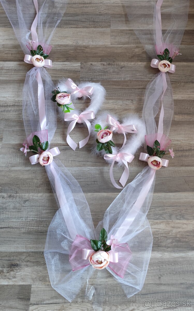 svadobná výzdoba na auto - 2