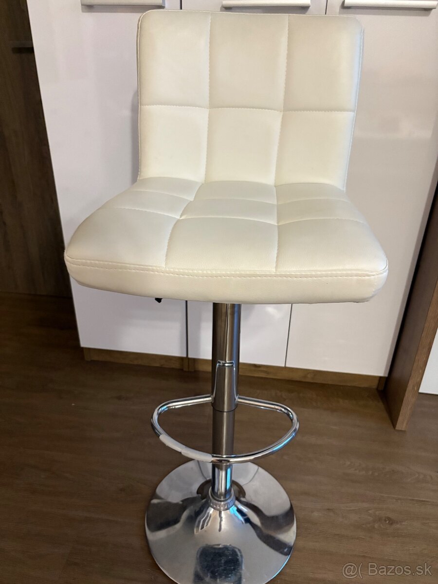 Barová kožená stolička - 2