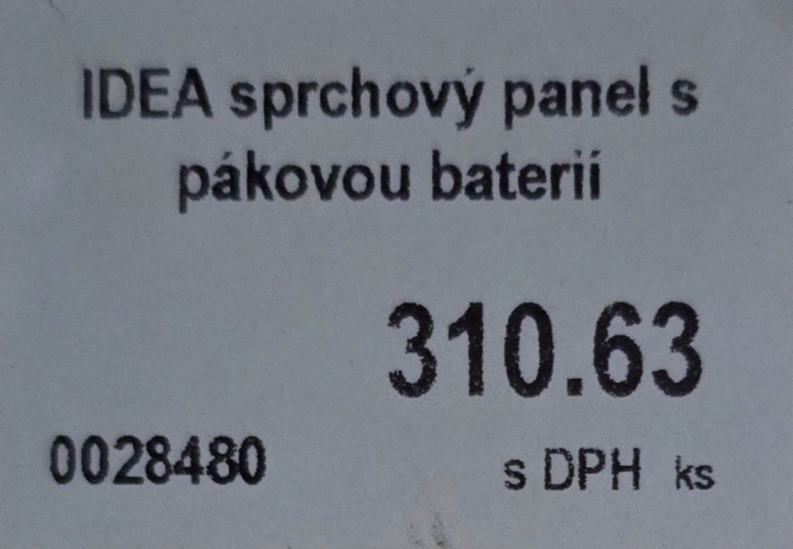 Sprchový panel s pákovou batériou - 2