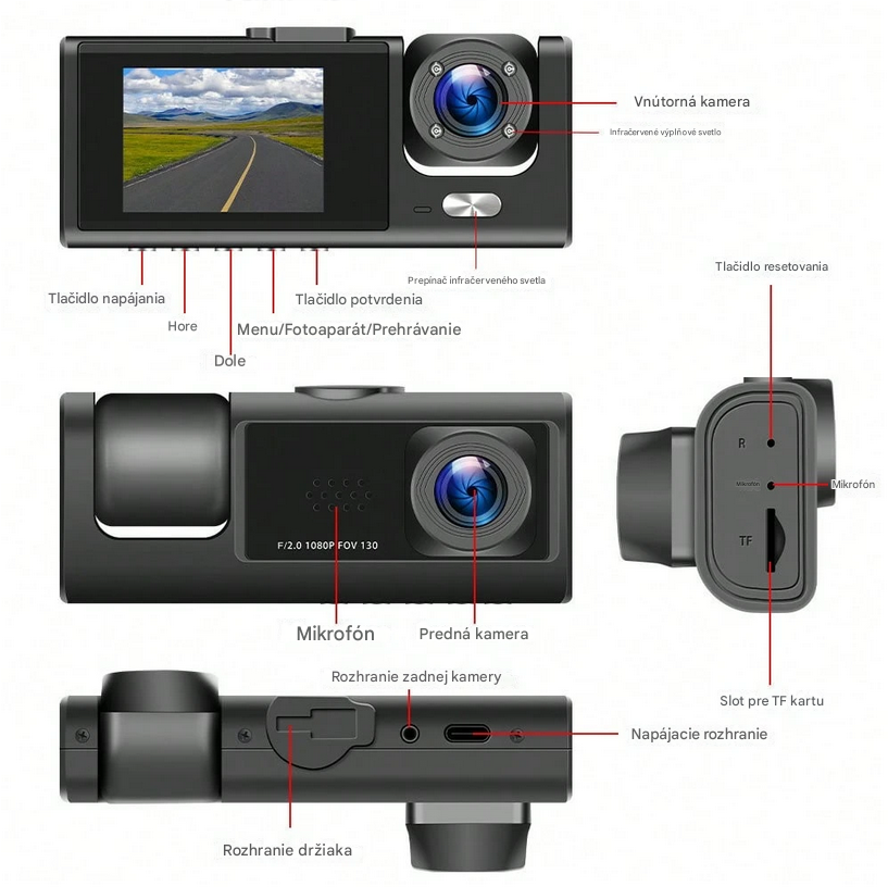 Kamera do auta + 64GB SD karta - 2