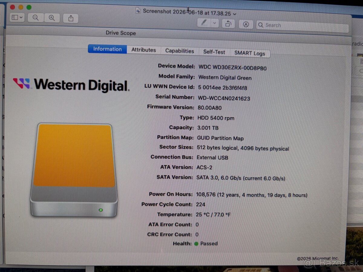 Pevný disk WD Green 3TB - 2