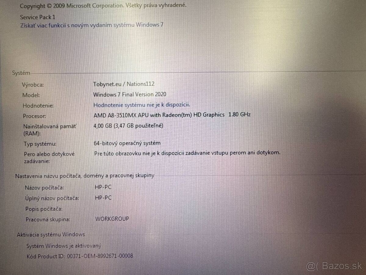 Notebook HP ProBook 6465b / AMD A8 / 4GB RAM / 250GB HDD - 2