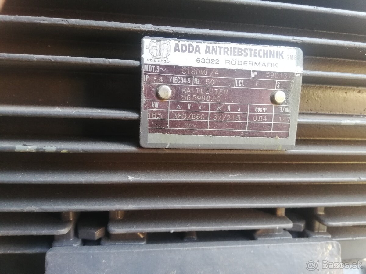 Motor 18,5 kW- 1470 ot/min - 2