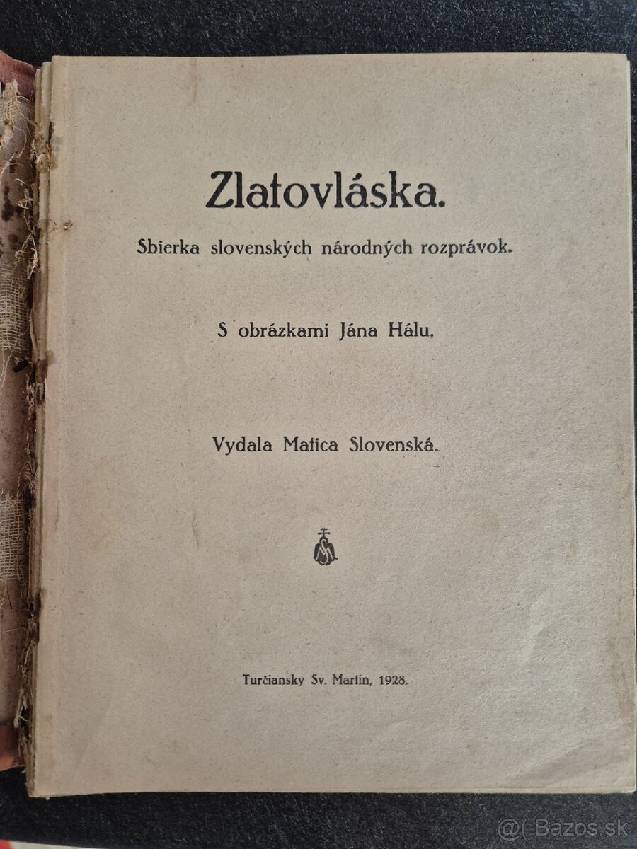 Zlatovláska ilustrator Ján Hála 1928 - 2