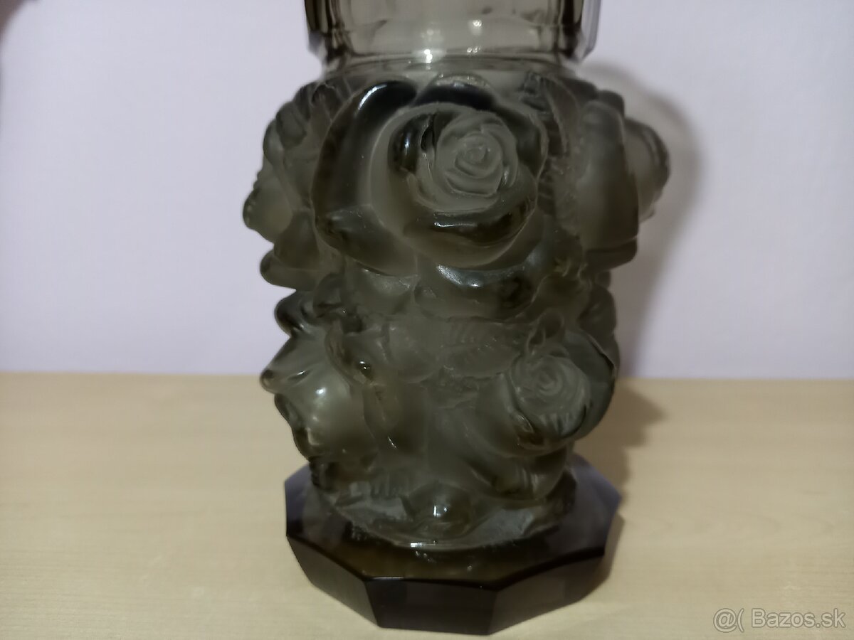 Sklenena Art deco vaza - 2