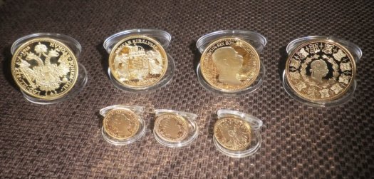 FJI zlaté mince kopie Franz Josef nejlepší dárek RU - 2