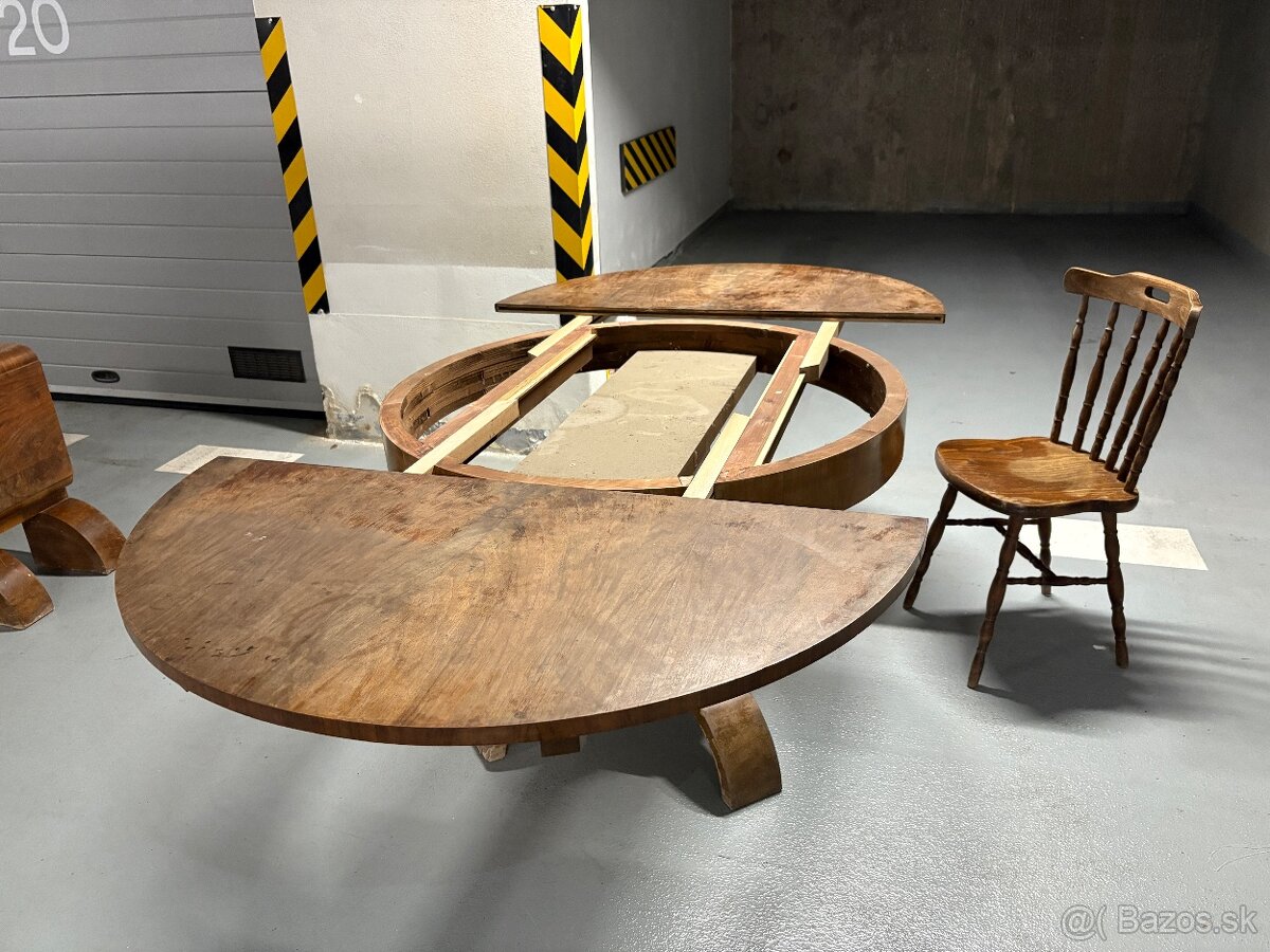 Art deco masívny stôl - 2