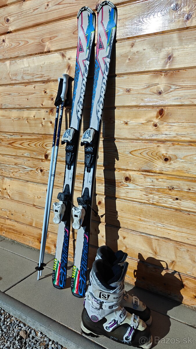 LYŽE NORDICA SPITFIRE 150CM + SALOMON QST R70 26CM - 2