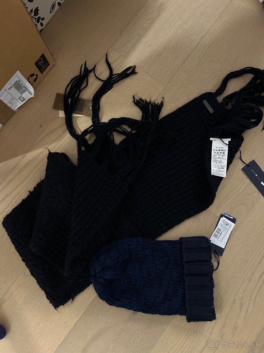 čapka so šálom Gas modrá teplá - 2