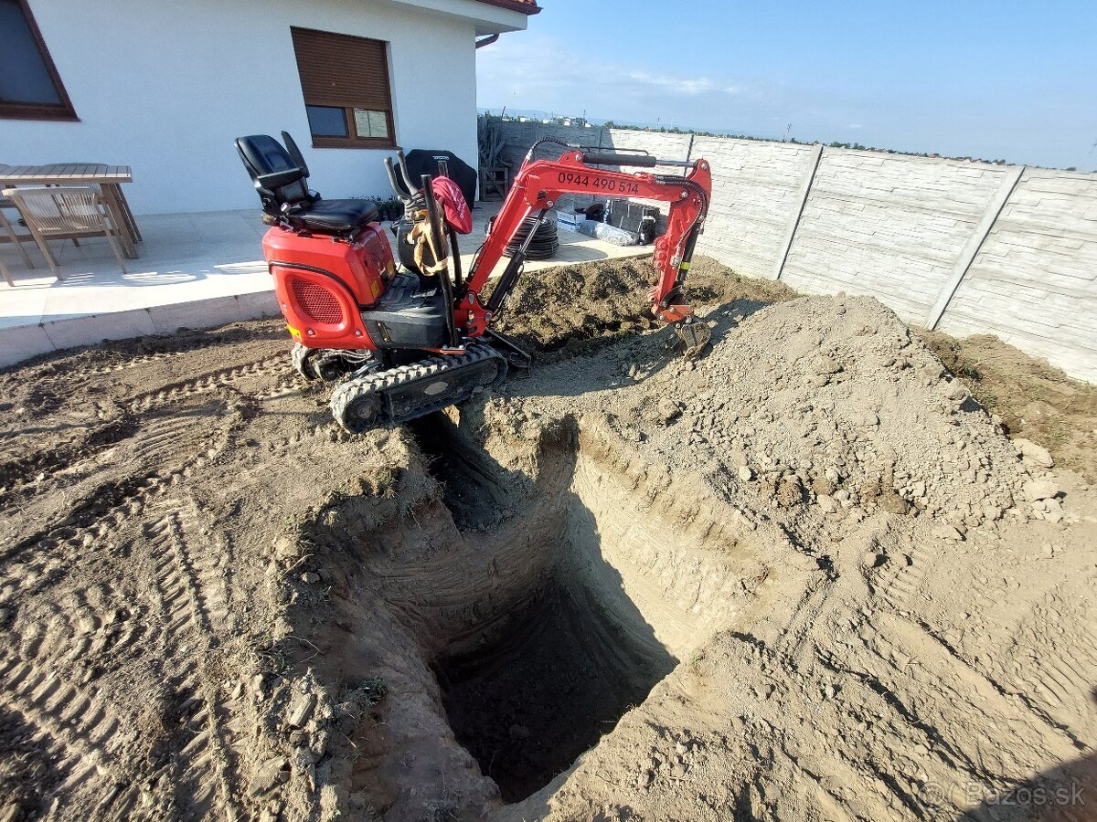 Vykopove práce MinibagerZB - 2