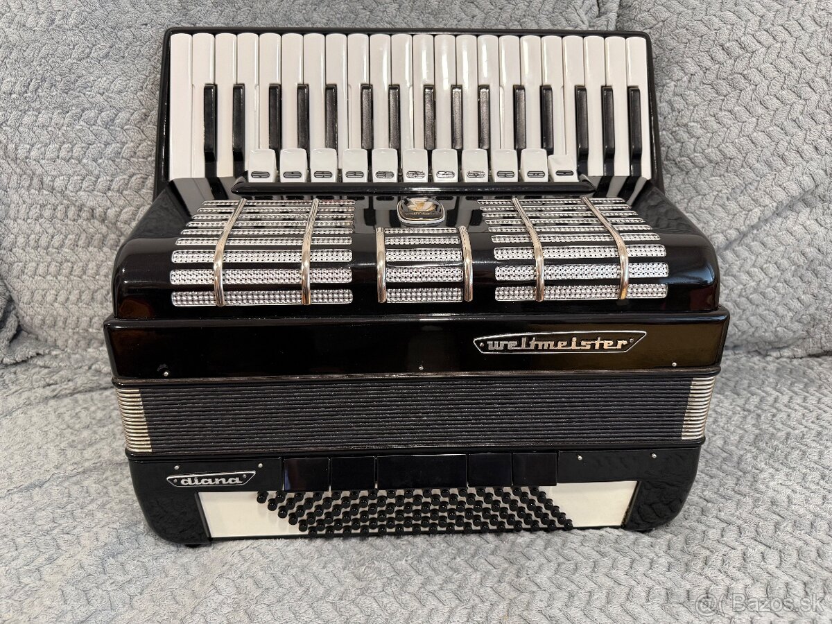 Predám 96 basový akordeón WELTMEISTER Diana - 2
