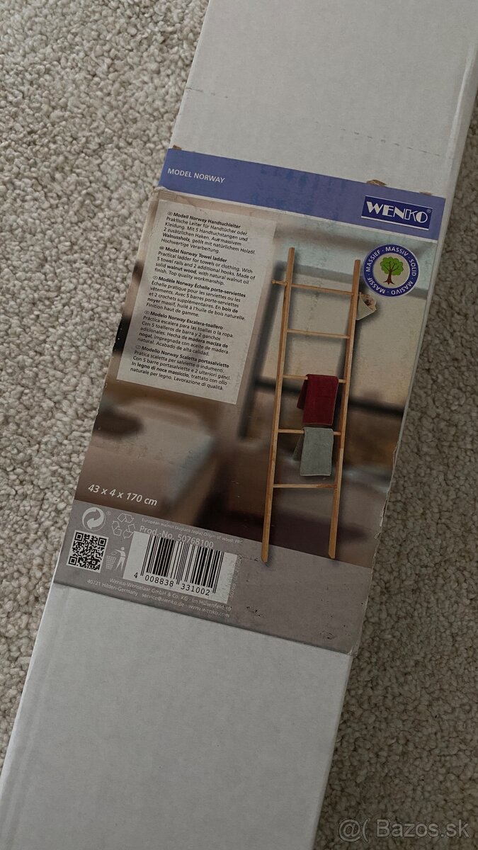 Drevený rebrík na uteráky Norway - 2