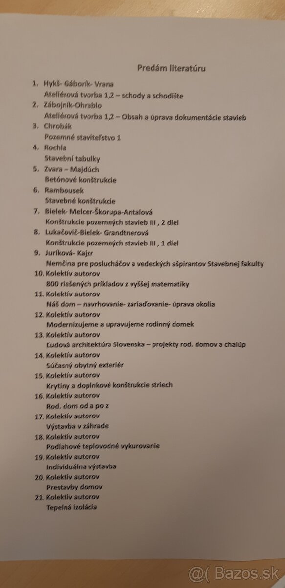 Predám knihy pre stavbárov - 2