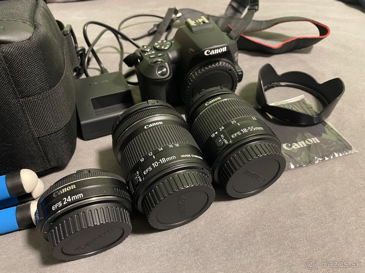 Canon EOS 250D / 3 objektívy / brašna / statív - 2