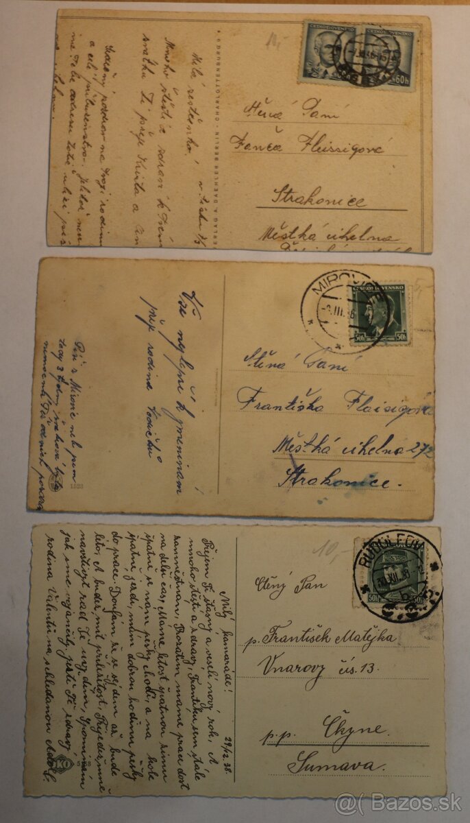 Staré pohľadnice (3ks) - 2