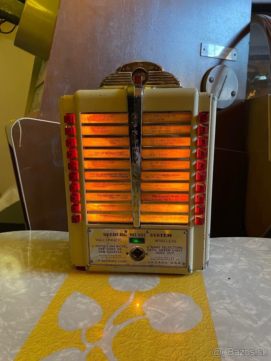 Wallbox Seeburg - Jukebox Seeburg Trashcan - 2