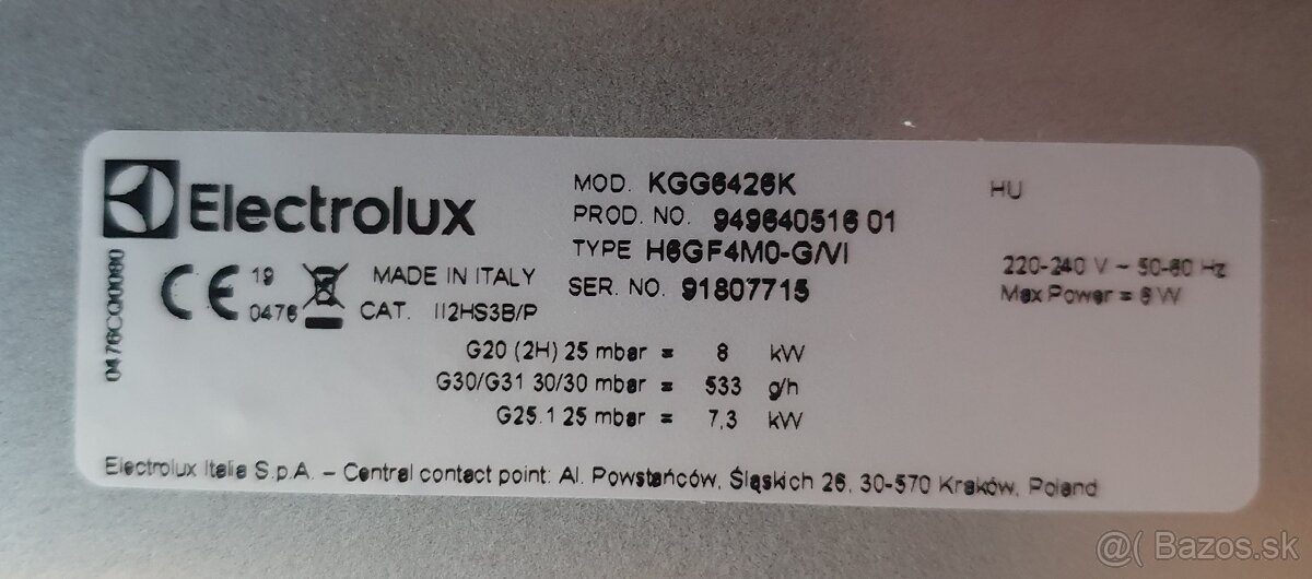 Predám plynovú varnú dosku - 2