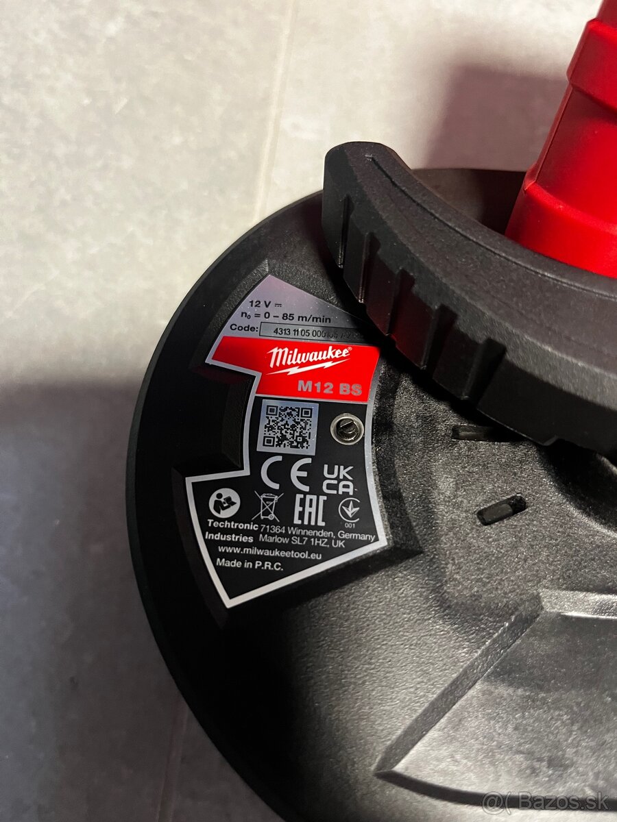 Milwaukee M12 BS-0 (bez akumulátora). - 2
