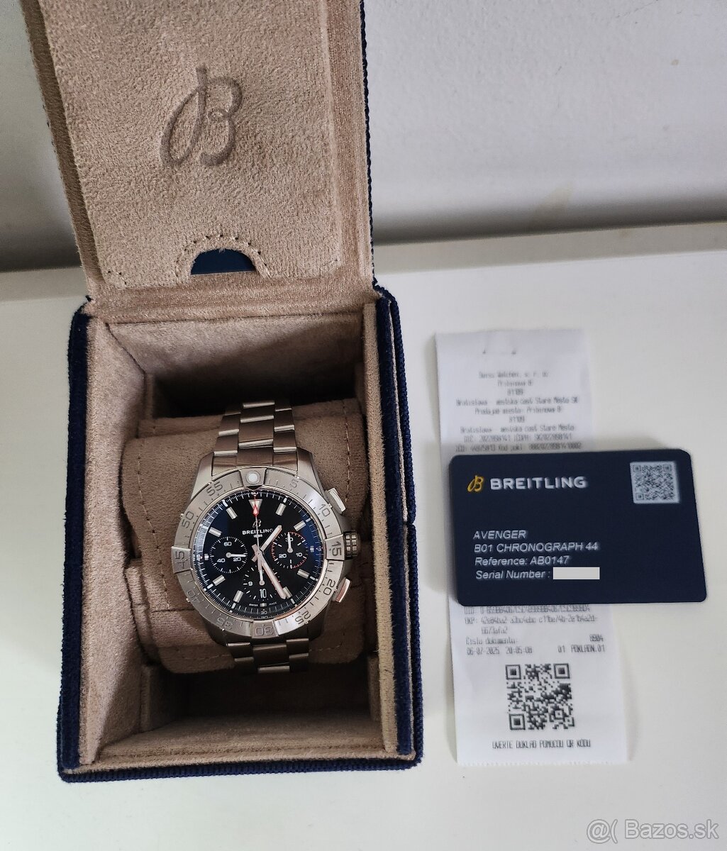 Breitling Avenger B01 Chronograph 44, AB0147101B1A1, 2025 - 2