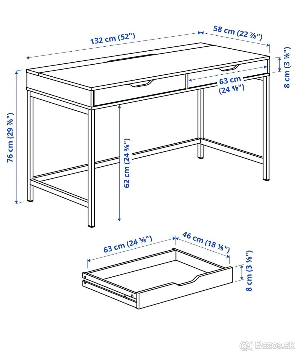 Ikea písací stôl alex - 2