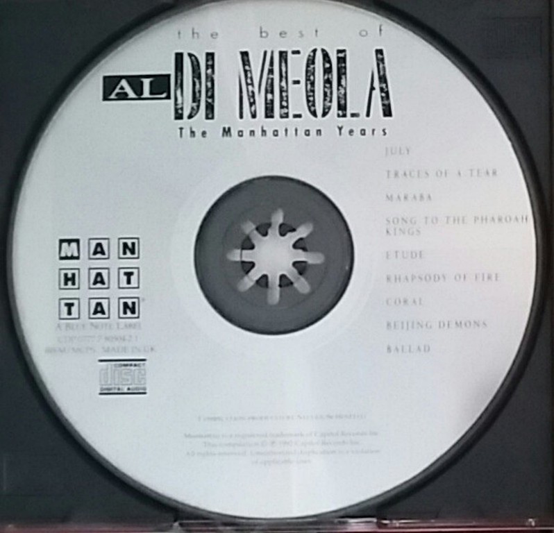 Al Di Meola The Best of The Manhattan Years UK1992 cd - 2