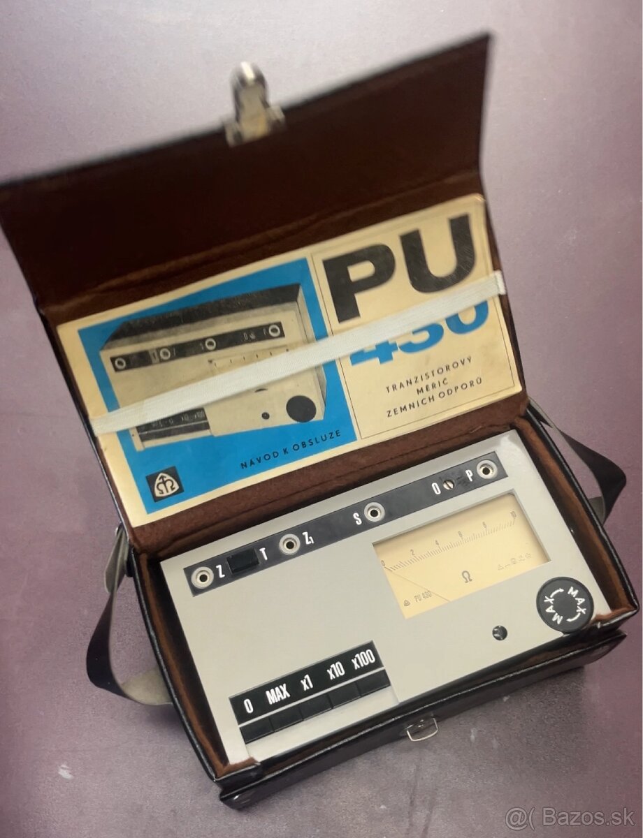 Tranzistorový merač zemného odporu PU 430 - 2