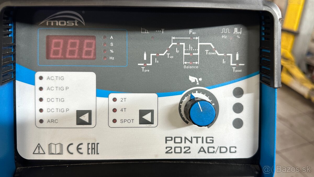 Zváračka TIG Pontig 202 AC/DC MOST - 2
