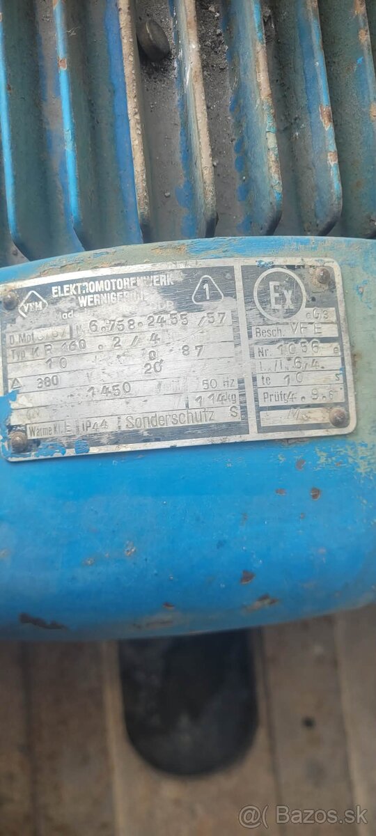 Predám silný 10 kW elektromotor VEM (380V) - 2