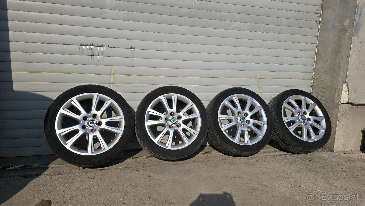 Letná sada Skoda 5x112 + 5x112/45 R17 - 2