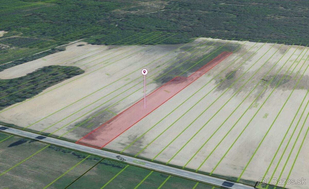 Lakšárska Nová Ves – 5.877 m2 POZEMOK na mobilný domček - 2