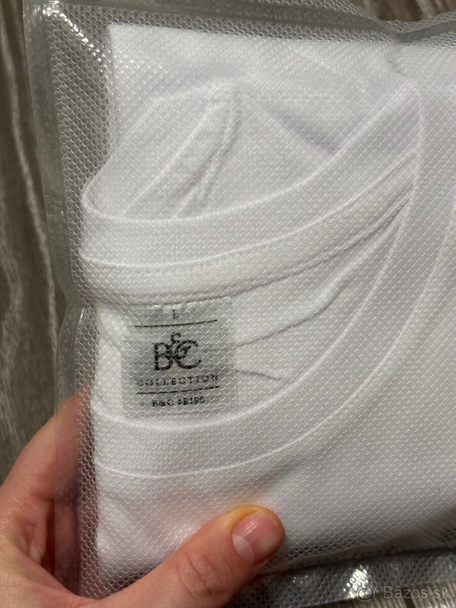 Jednoduché biele pánske tričko - 2