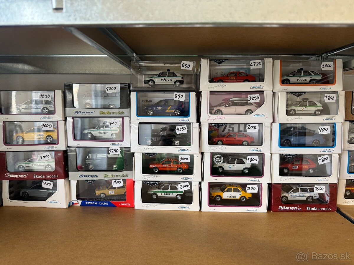 Modely Škoda 1:43 Abrex - 2