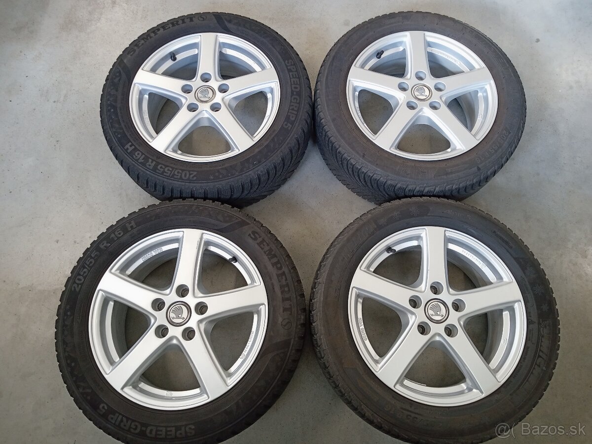 Zimne ALU 5x112 R16 6,5J ET46 ALUTEC SKODA OCTAVIA - 2
