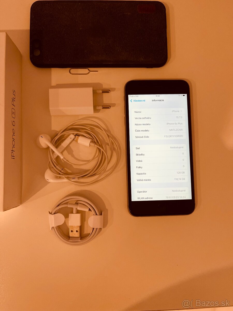 Apple Iphone 6S Plus/128GB Space Grey - komplet, pekný stav - 2