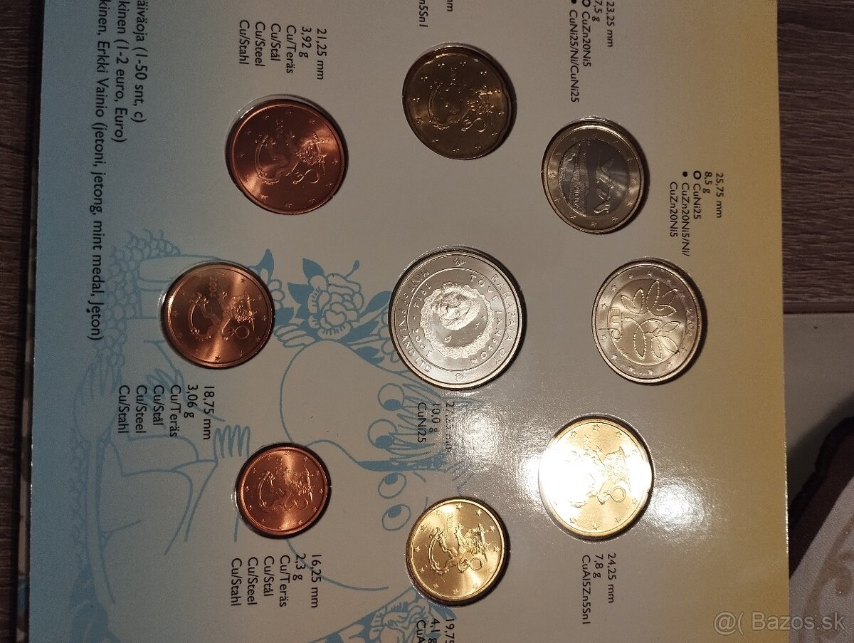 Sada Fínsko 2004 s pamätnou 2 euro mincou - 2
