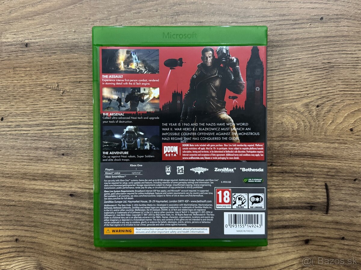 Hra Xbox One - Wolfenstein The New Order - 2