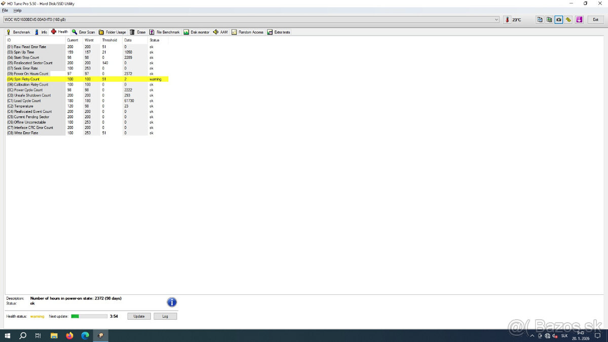 HDD WD 160GB 2,5" ATA / IDE / PATA - 2