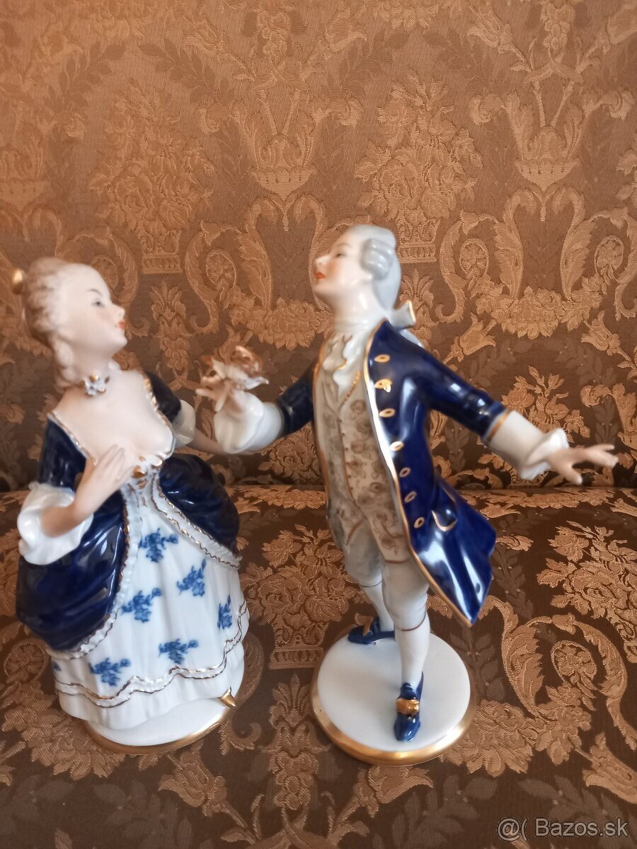 Porcelánový galantný pár Wallendorf - 2