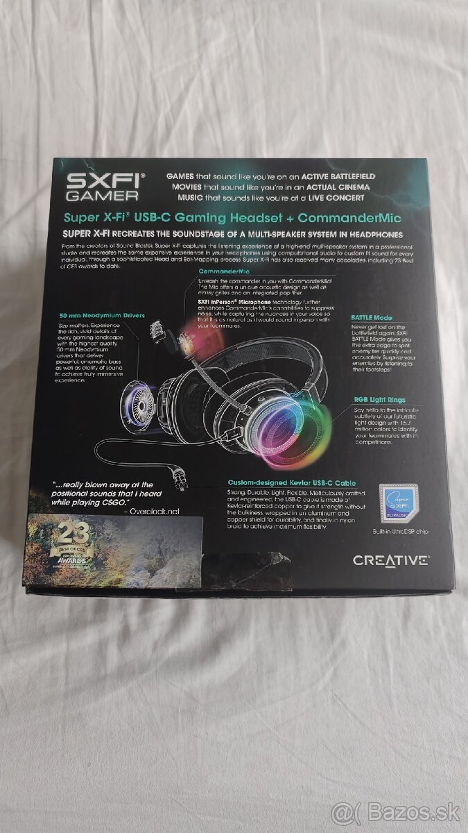 Slúchadlá CREATIVE SXFI Gamer - 2