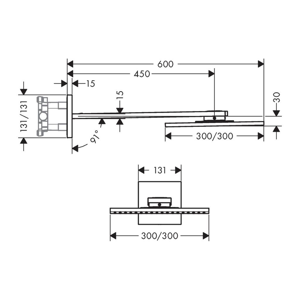 Hlavová sprcha s ramenom AXOR - 2