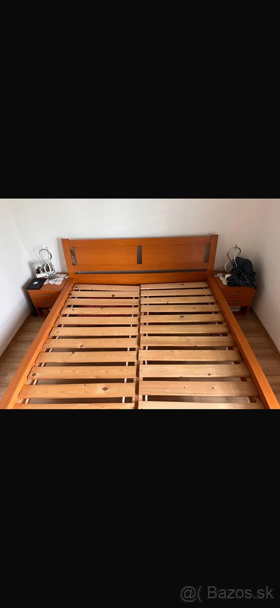 Predam manželskú masívnu postel - 2