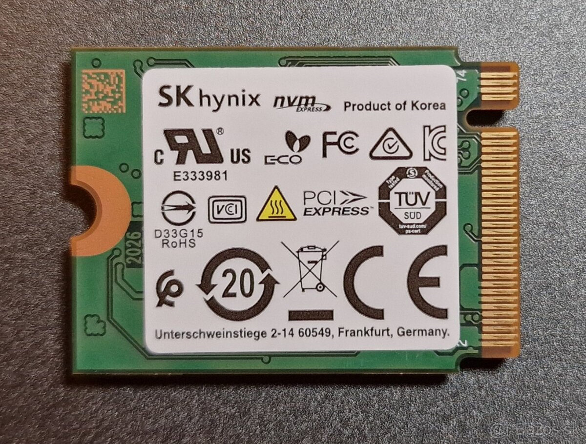 SK Hynix BC511 NVMe™ SSD 256GB / M.2 2230 - 2