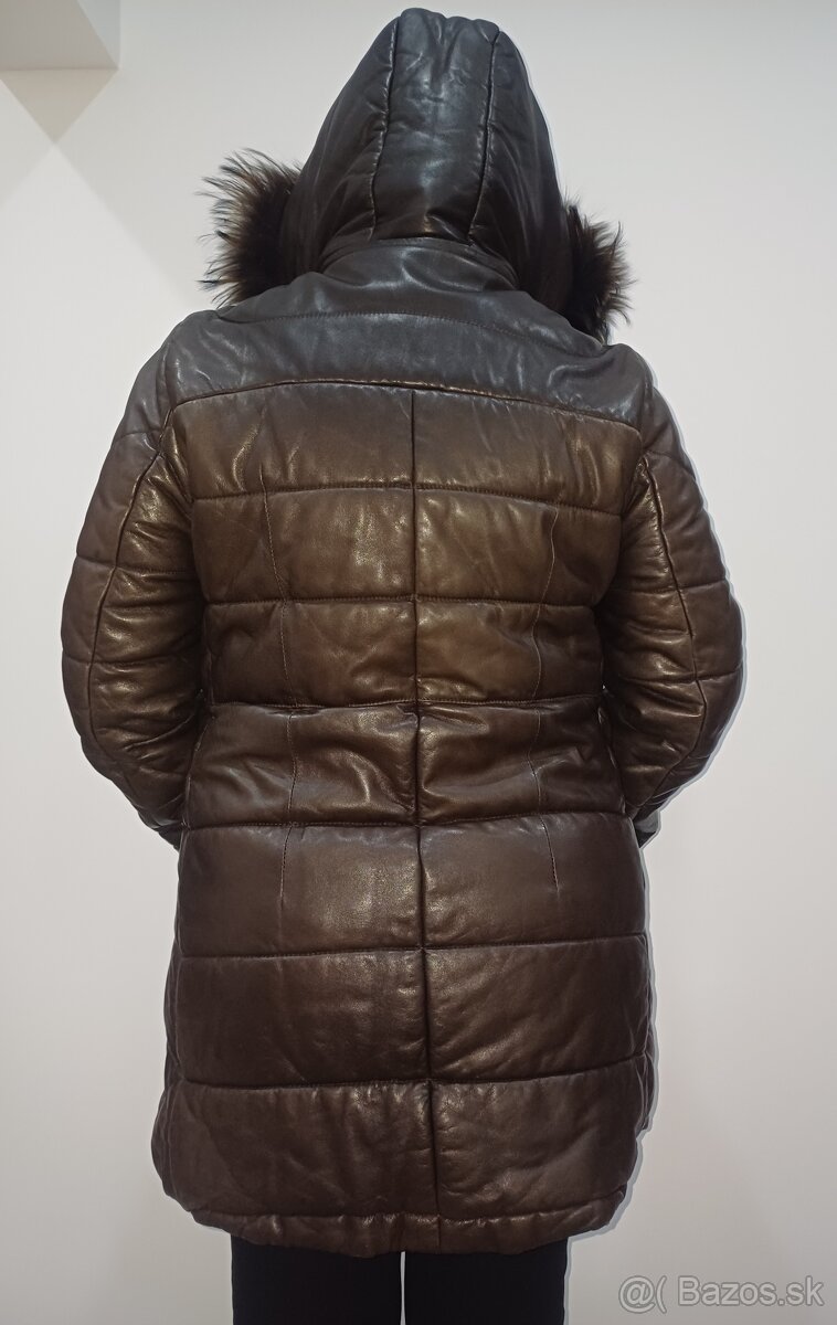 Zimná kožená bunda KARA - 2