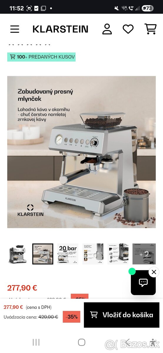 Presso stroj, kavovar klarstein - 2