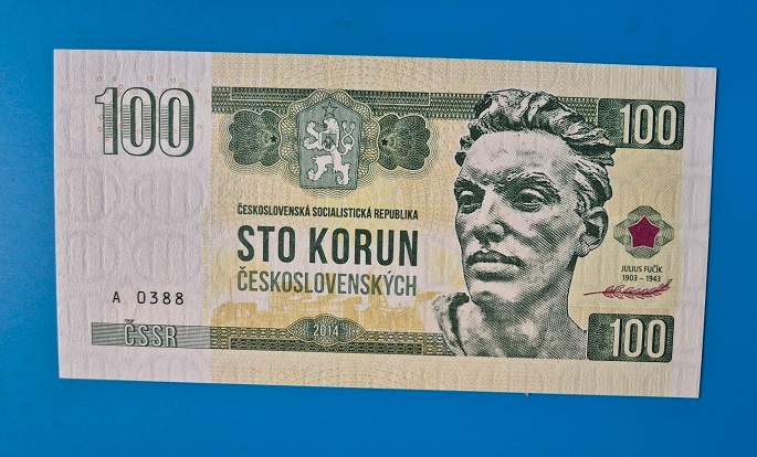 100 Kčs Fučík, Gabriš - 2