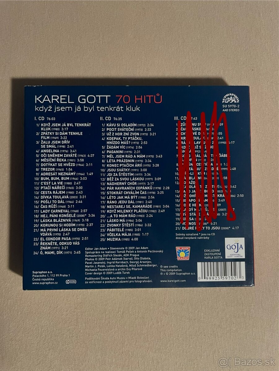 🎵 Karel Gott – 70 hitů (CD) - 2
