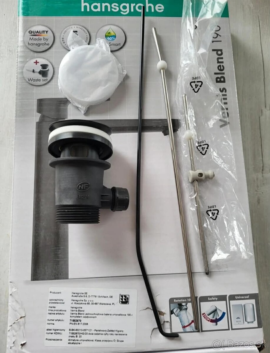 Umyvadlova výpusť hansgrohe - 2