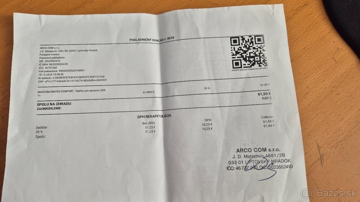 maxcom MM735 + SOS náromok - 2